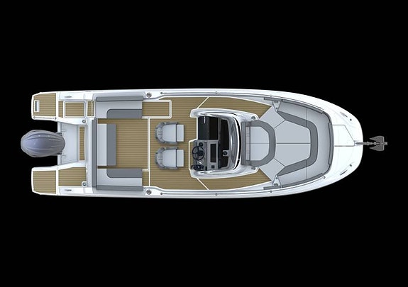 Jeanneau Cap Camarat 7.5 CC -26, Yamaha 225hk 10 of 11