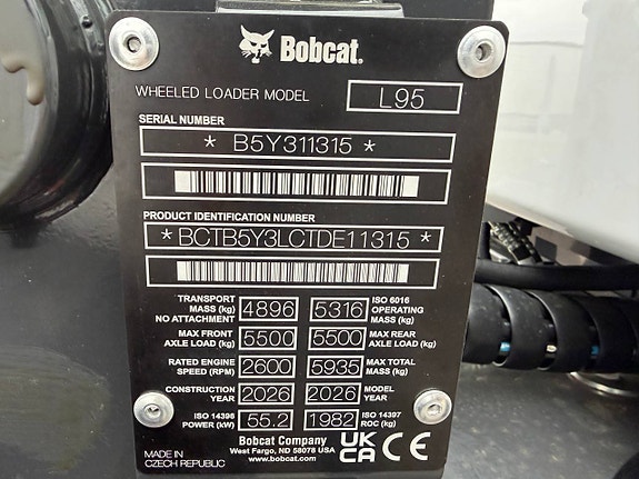 Bobcat L95 - Hjullastare - 5316 kg - 0,99% Ränta 11 of 11