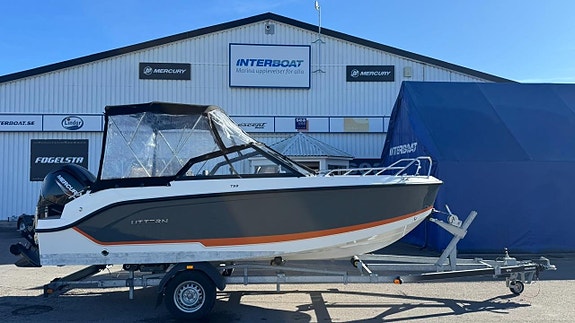 Uttern T53 Mercury F115 - 80 km/h vagn - 50 Gångtimmar