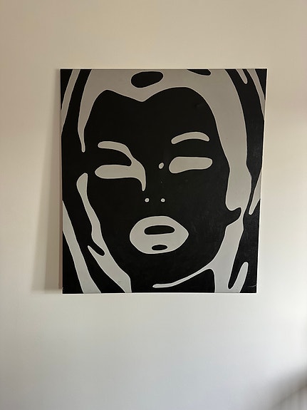 JOHNNY ACOSTA - “American Girl” - SIGNERAD ORIGINAL OLJE MÅLNING I POPART STIL