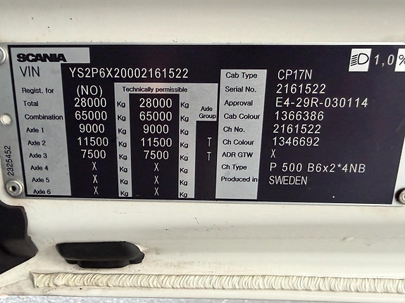Scania P 500 6x2*4 8 of 9