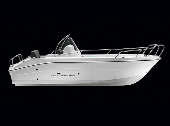 Välskött Oceanmaster 470 WA med Evinrude E-Tec 50 hk 4 of 5