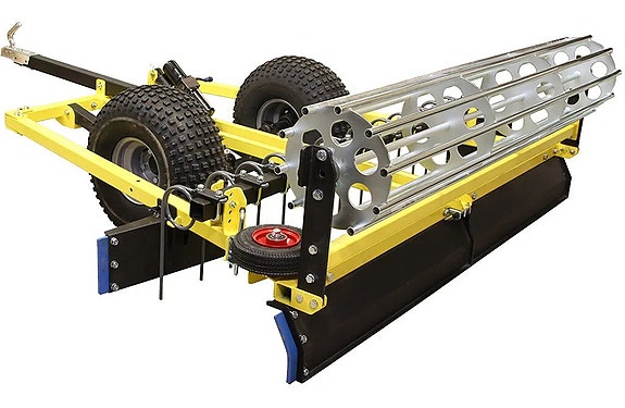 Ridbaneharv till atv, 185 cm bred, Sargskrapa, Ribbvält