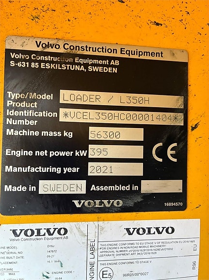 Volvo L350H 20 of 20
