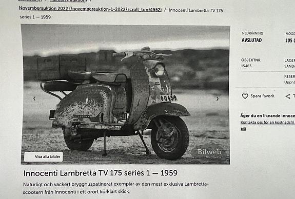Lambretta TV 175 series 1 13 of 16