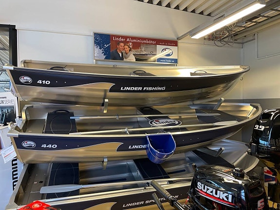 Linder 440 Fishing inkl. 9" åror -26