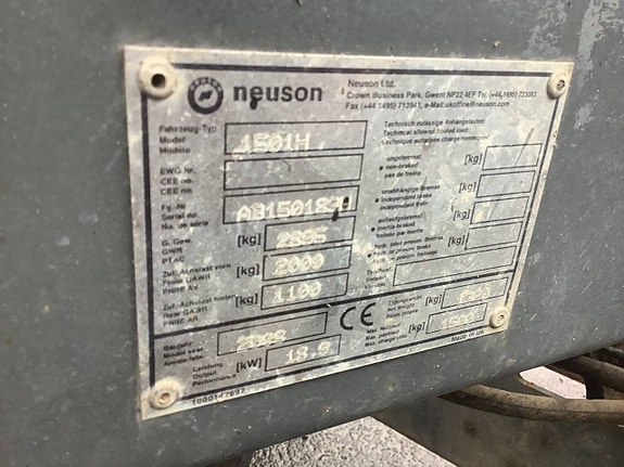 Minidumper högtippande neuson 1501 H ullared 20 min 4 of 8