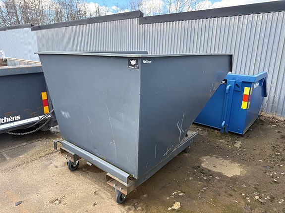 Tippcontainer på hjul.