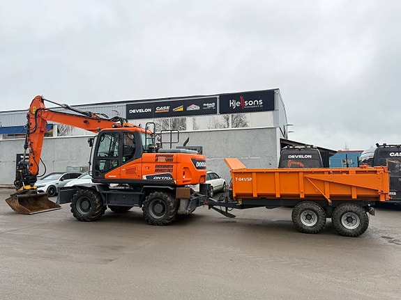 Doosan DX170W-5 Hjulgrävare med vagn