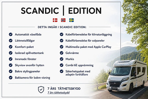 Etrusco T 6900 SB 140 hk, Automat, Scandic Edition, Långbädd, Lager! 5 of 19