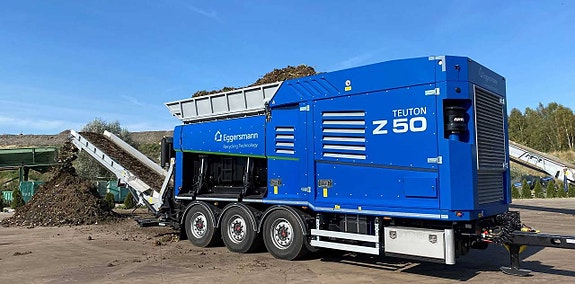 Eggersman Teuton Z50 kross på trailer