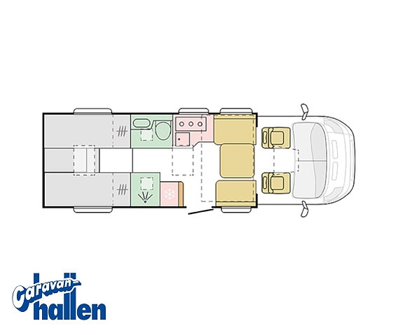 Adria Matrix Supreme 670 DL (AC/Cykleställ/Gasolugn/180hk)