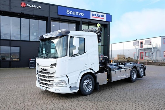 DAF XD 450 6x2*4 kran och lastväxlare