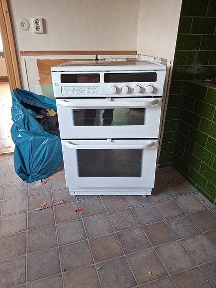 Electrolux spis med dubbelugn vit