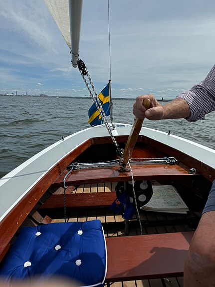 Välskött Andunge nr 26 i vacker Honduras mahogny. 4 of 6