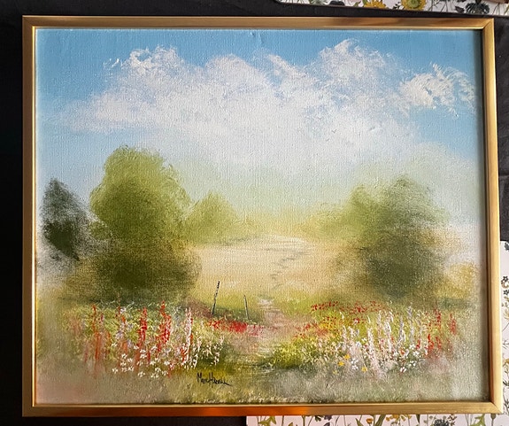 Tavla landskapsmotiv signerad Mats Hådell