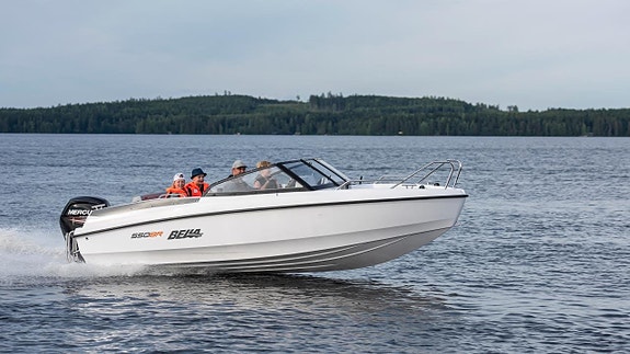 Bella 550 BR Välutrustad, Mercury F100 EFI 2026 Välutrustad!