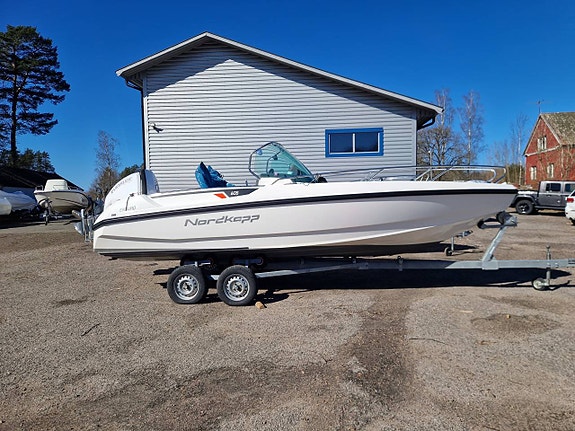 Nordkapp Enduro 605 Evinrude G2 150 Hp V6 -18  Båtvagn
