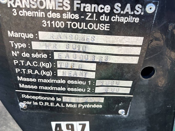 Nu demonteras Ransomes HR6010 3 of 8