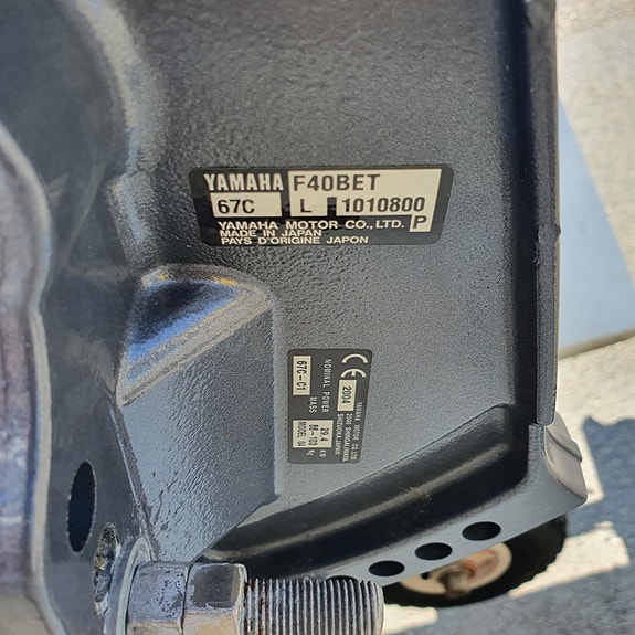 Zodiac Yachtline 340 DL Under 100h på Yamaha 40hk 4 of 8