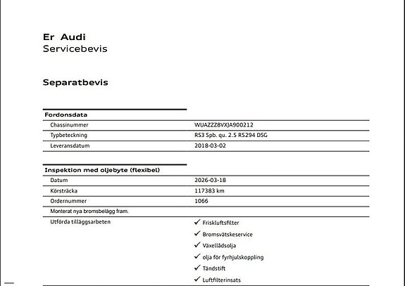 Audi RS3 27 of 27