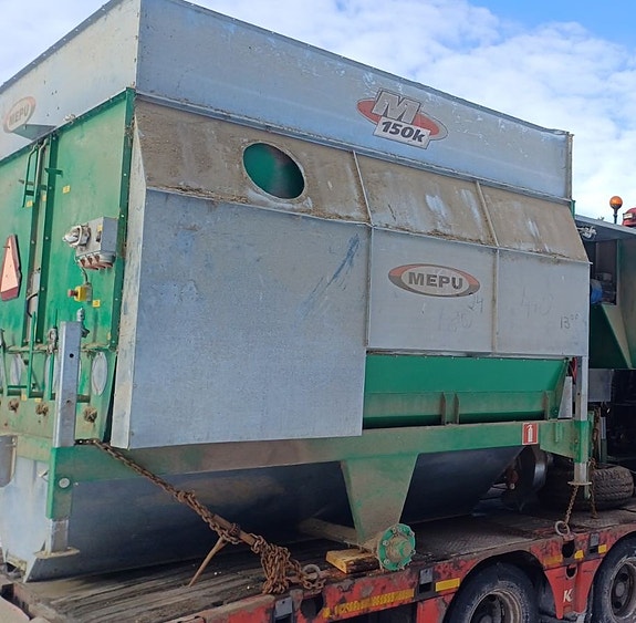MEPU 150K mobil-spannmålstork Inkommande