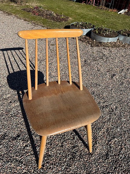 Pinnstol Stol Edsbyverken Fanett Tapiovaara retro vintage