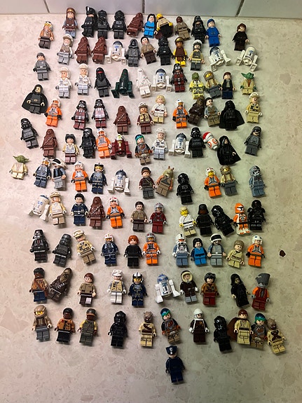 LEGO Star Wars minifigurer blandad samling