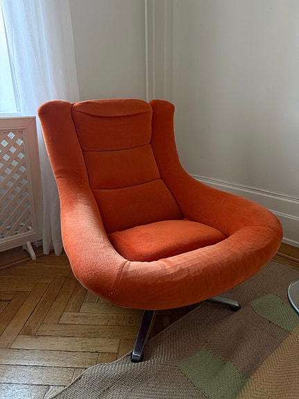 Vintage fåtölj i retro design