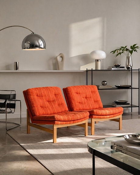 Ett par fåtöljer 2 st fåtölj dansk design retro vintage 1960 tal