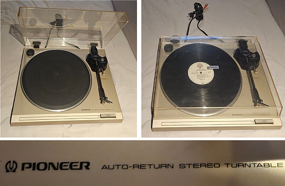 En gammal retro skivspelare från PIONER i toppskick