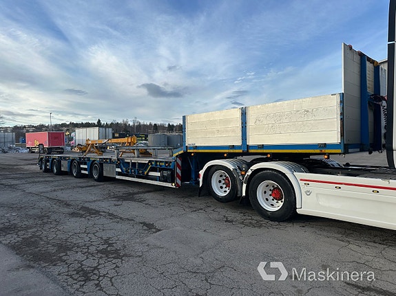 Maskintrailer Pk Trailerteknik 4-axlad