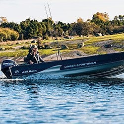KAMPANJ Linder Sportsman 445 Basic, Mercury F15 MLH EFI