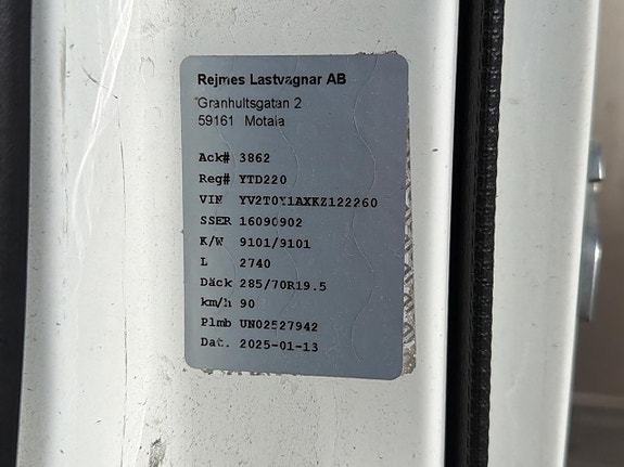 Distributionsbil Volvo FL 280 -2018 via konkursauktion 24 of 27