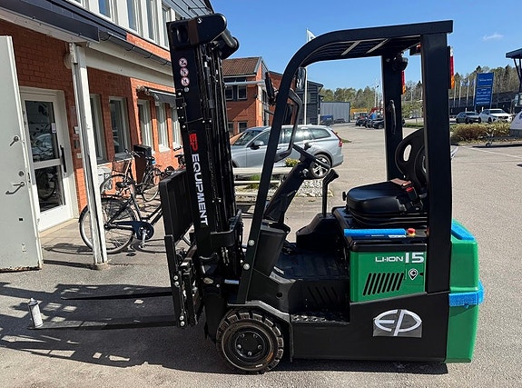 EP 3hjulig gaffeltruck med Li-Ion batteri demokörd