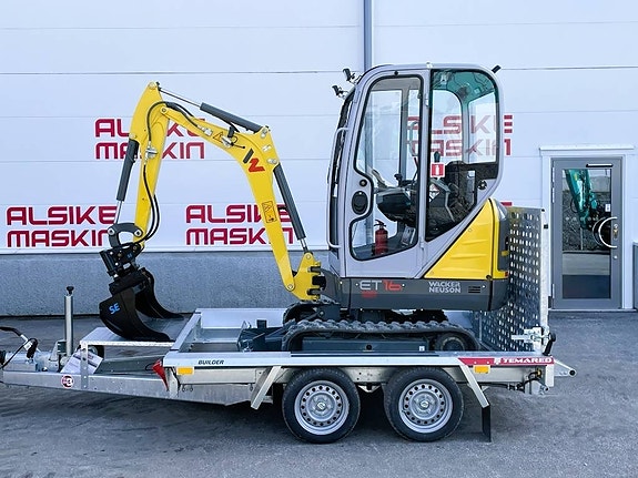 Wacker Neuson ET 16 med maskintrailer 2 of 4