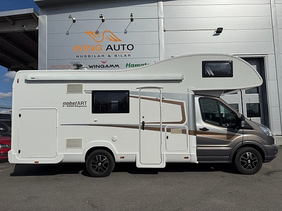 Roller Team Noble ART A9000 Elegance 6 bältade platser! 3500kg!Endast b-kort Höj & sänkbar dubbelbädd! 6 sovplatser! Sto