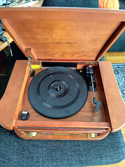 Retro LP skivspelare med multifunktionell