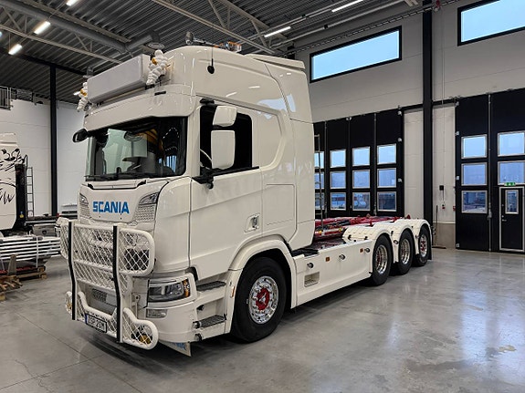 Scania R580 Topline tridem Lastväxlare JOAB 26 tons