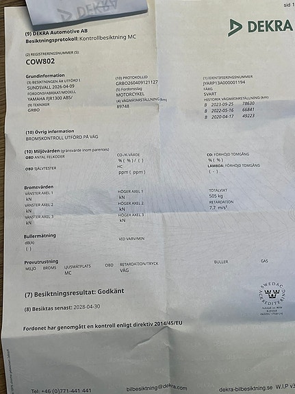 Yamaha FJR1300 8 of 8