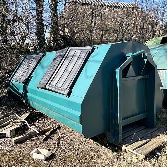 SH 10 m3 Container -  Lukket affaldscontainer med låger - Cl