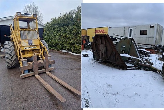 Baklastare och Gräsklipparaggregat på Nätauktion Försvaret