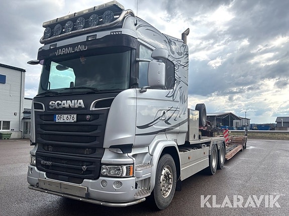 Tungdragare Scania R730 med trailer