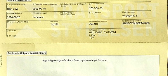 Toyota Avensis 4 of 5