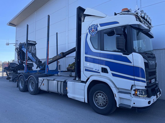 Scania R 650 B6x4 timmerbil + kran Sommarkampanj 4 of 13