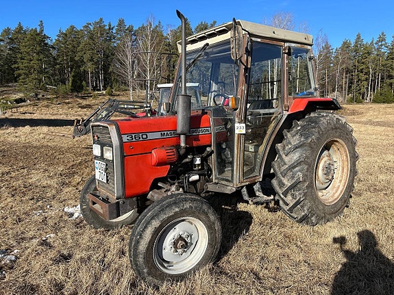 Massey Fergusson 360, Hjulharv Kverneland TLA,Balsläp, 3-axl