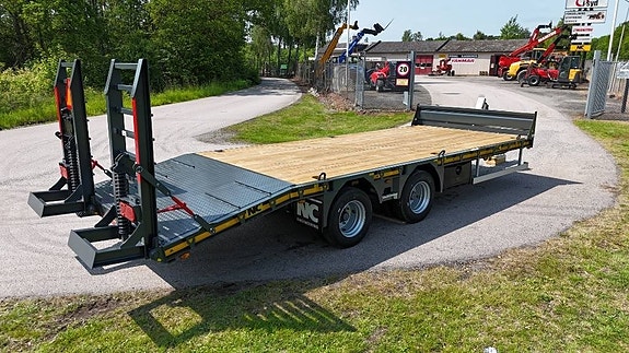 NC 2axl maskintrailer 16T lastvikt 23 of 24