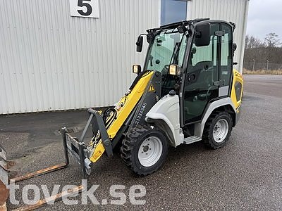 Kompaktlastare Kramer 5035, 2021, med skopa och gafflar