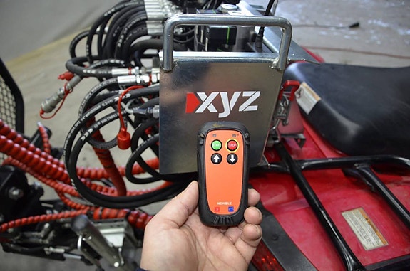 Nytt pris  XYZ420 hydraulisk Timmervagn för ATV Traktor 4 of 6