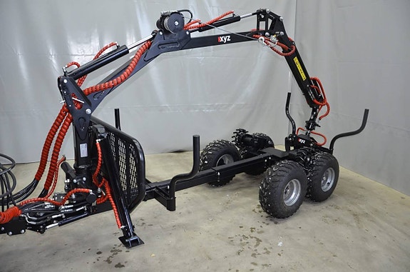 Nytt pris  XYZ420 hydraulisk Timmervagn för ATV Traktor 6 of 6
